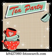 Stacked tea cups Tea Party Stacked tea cups Tea Party