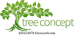 Tree Icon Concept Tree Icon Concept