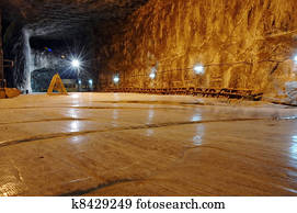 Underground salt mine
