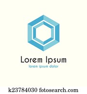 לוגו, עם, כחול, הכסגון