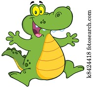 שמח, aligator