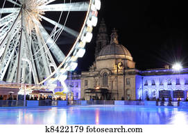 빈 광주리, icerink, winterwonderland, cardiif.