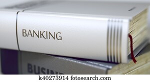 bankwesen, -, buch, title., 3d.