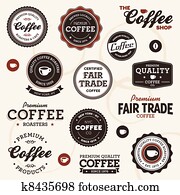 Vintage coffee labels Vintage coffee labels