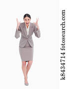 zangado, executiva, shouting