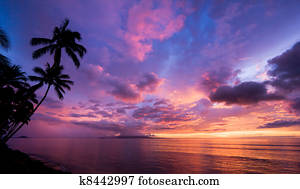 Amazing Sunset in Hawaii Amazing Sunset in Hawaii