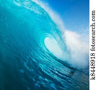 Blue Ocean Wave