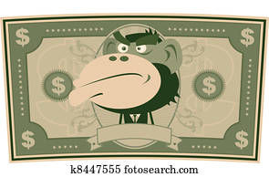 Funny Money - Cartoon US Dollar