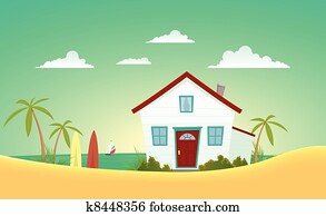 haus, von, dass, sandstrand haus, von, dass, sandstrand