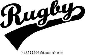 Rugby word retro Rugby word retro