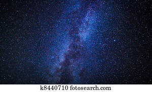Stars in the Night Sky, Milky Way Galaxy Stars in the Night Sky, Milky Way Galaxy