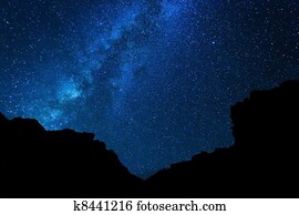 Stars in the Night Sky, Milky Way Galaxy Stars in the Night Sky, Milky Way Galaxy