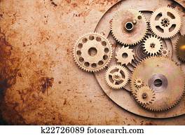 Steampunk background Steampunk background