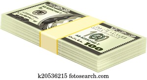 Vector Stack of Money