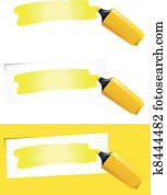 Yellow Felt Tip Pen
