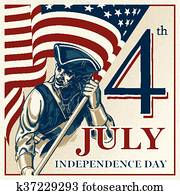 יום עצמאות, -, רביעי של יולי, וקטור, בציר, דוגמה