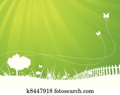 קפוץ, ו, קיץ, פרפרים, גן, רקע