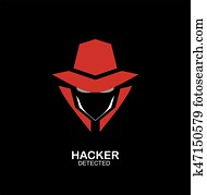 רגל, agent,, סוד, agent,, hacker., שרות חשאי, סוכן, icon., incognito., undercover.