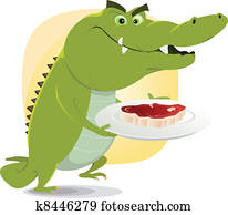 תנין, ארוחת צהרים