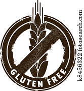 gluten, frei, briefmarke gluten, frei, briefmarke