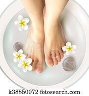 Pedicure Spa Illustration Pedicure Spa Illustration