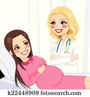 Pregnant Woman Doctor Visit