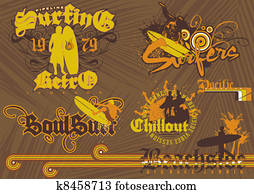 sandstrand, seite, surfen sandstrand, seite, surfen