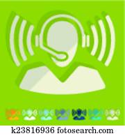 Flat design: call center Flat design: call center