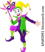 Mardi Gras jester Mardi Gras jester