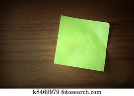 Paper reminders on wood