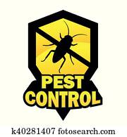 Pest control logo Pest control logo
