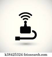 Wireless transmitter icon Wireless transmitter icon