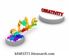 隊 工作, 為, 創造性