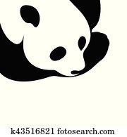 ベクトル イメージ の A パンダ クリップアート 切り張り イラスト 絵画 集 K Fotosearch