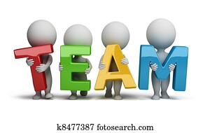 3d small people - team 3d small people - team