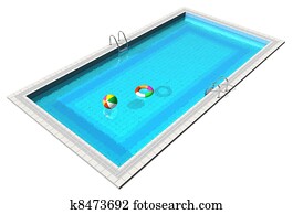 Blue swimming pool Blue swimming pool