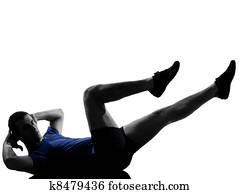 man exercising workout 