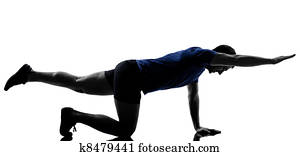 man exercising workout 