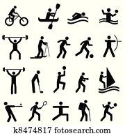 Sports silhouettes Sports silhouettes