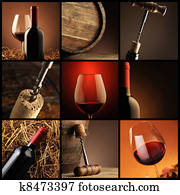 wine collage wine collage