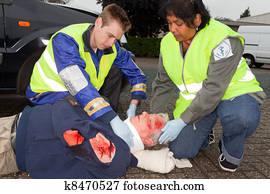 Wounded man in car crash