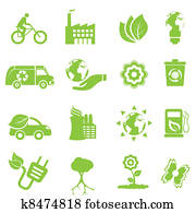 אקולוגיה, ו, סביבה, איקונים