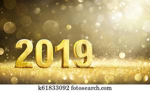 2019 - New Year Decoration - Greeting Card 2019 - New Year Decoration - Greeting Card