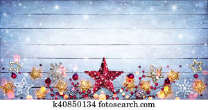 Christmas Border - Stars Decoration Christmas Border - Stars Decoration