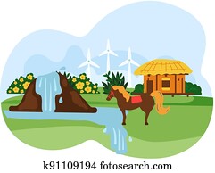 Pferd Stall Clipart | 279 Pferd Stall EPS Images | Fotosearch