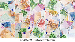 Abstract european currency background