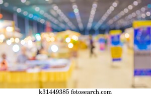 blurred image of people at trade show blurred image of people at trade show