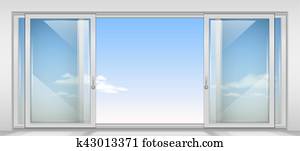 Contemporary sliding door