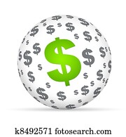 Dollar Sign Sphere
