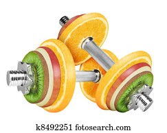 Fruit dumbbell